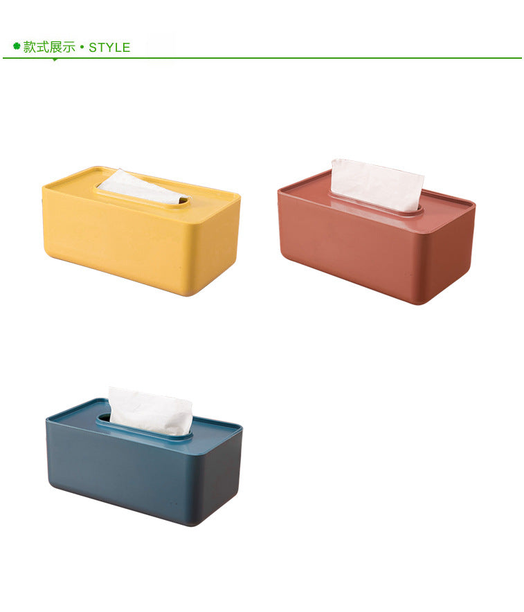Q 3011 plastic lid paper box living room creative paper box household simple napkin storage box tissue