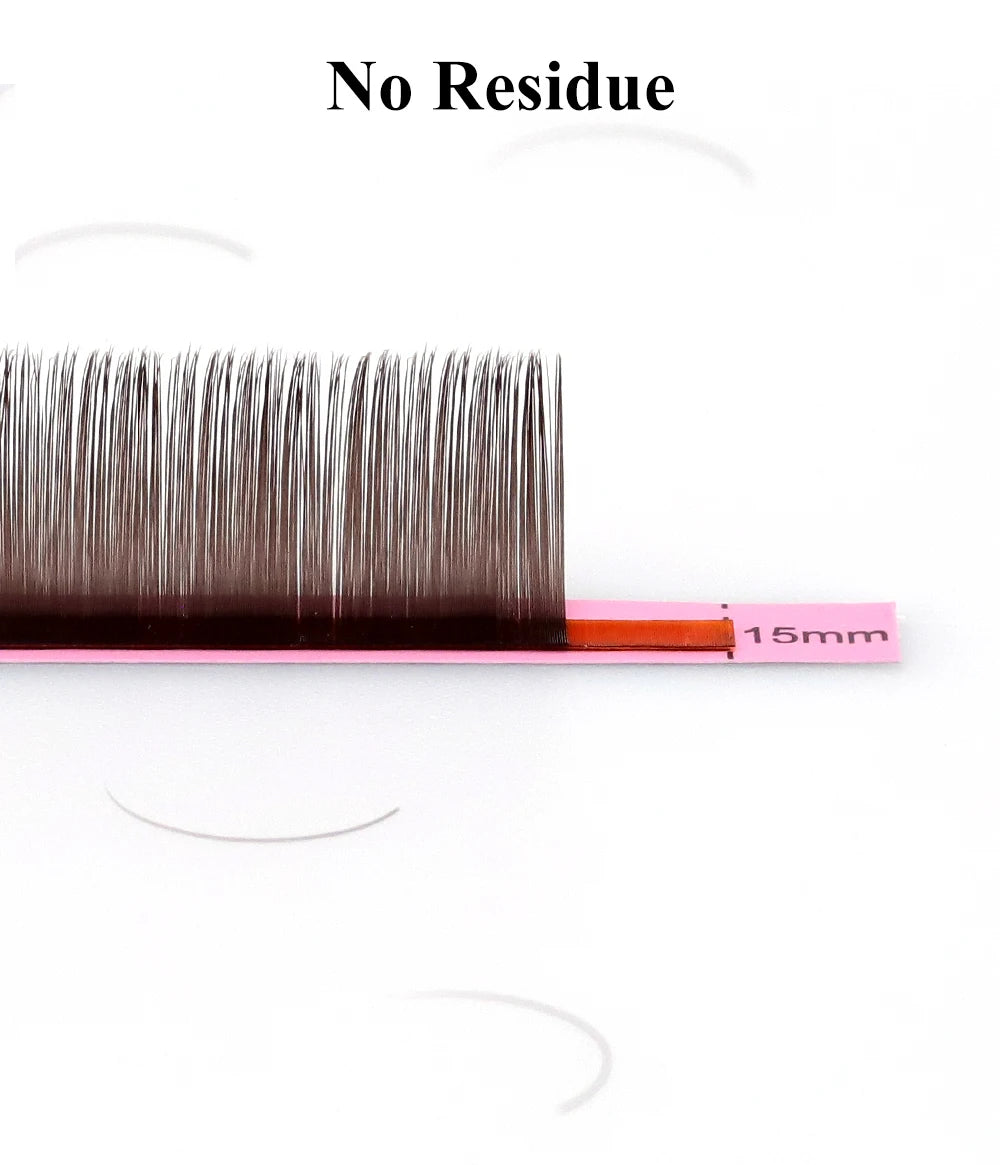 NAGARAKU Brown Eyelashes Individual Eyelash Makeup 16 Lines Brown Color High Quality Super Soft Natural Synthetic Mink