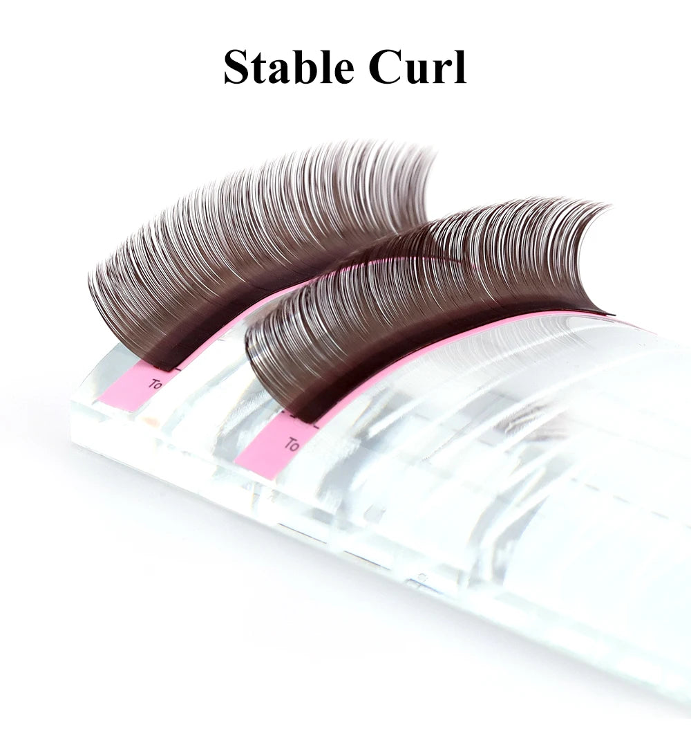 NAGARAKU Brown Eyelash Extension Maquillaje Makeup Individual Eyelashes High Quality Soft Natural Synthetic Mink 16 Lines