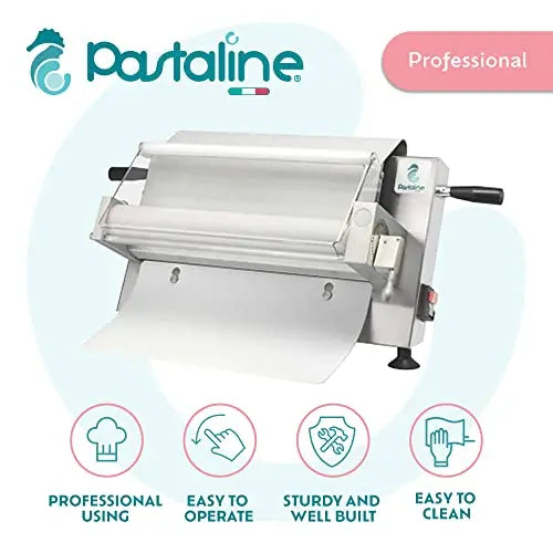 Made in Italy Electric Dough Sheeter Pastaline Maxy Sfogly Roller Machine for Icing, Marzipan and Puff Pastry