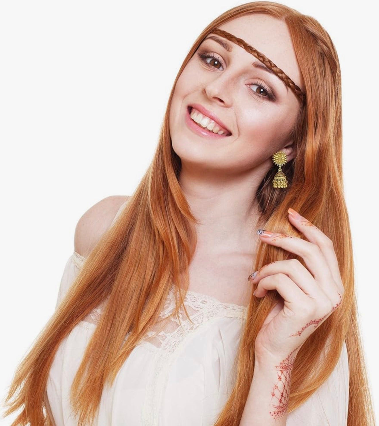 8 Pairs Jhumka Metal Bohemian Chandelier Dangle Earring for Women