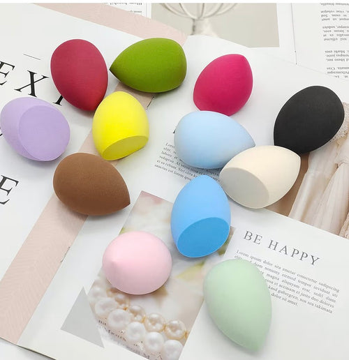 12 Pieces Professional Makeup Sponge Set,Latex Free Flawless Soft Setting Face Puffs,Multicolor Beauty Sponge Blender Cosmetic Applicator for Powder,Liquid,Facial Makeup Tools