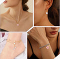 40 Pcs Gold Plated Enamel Cherry Blossoms Decor Small Flower Enamel Charms Cute Alloy Flower Pendants for DIY Crafts Bracelet Necklace Earrings Jewelry Making Findings Purse Keychains Handmade