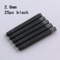 25pcs Universal Fountain Pen Ink Cartridges Pen ink Refill Color 2.6mm 3.4mm  Stationery Office School Supplies