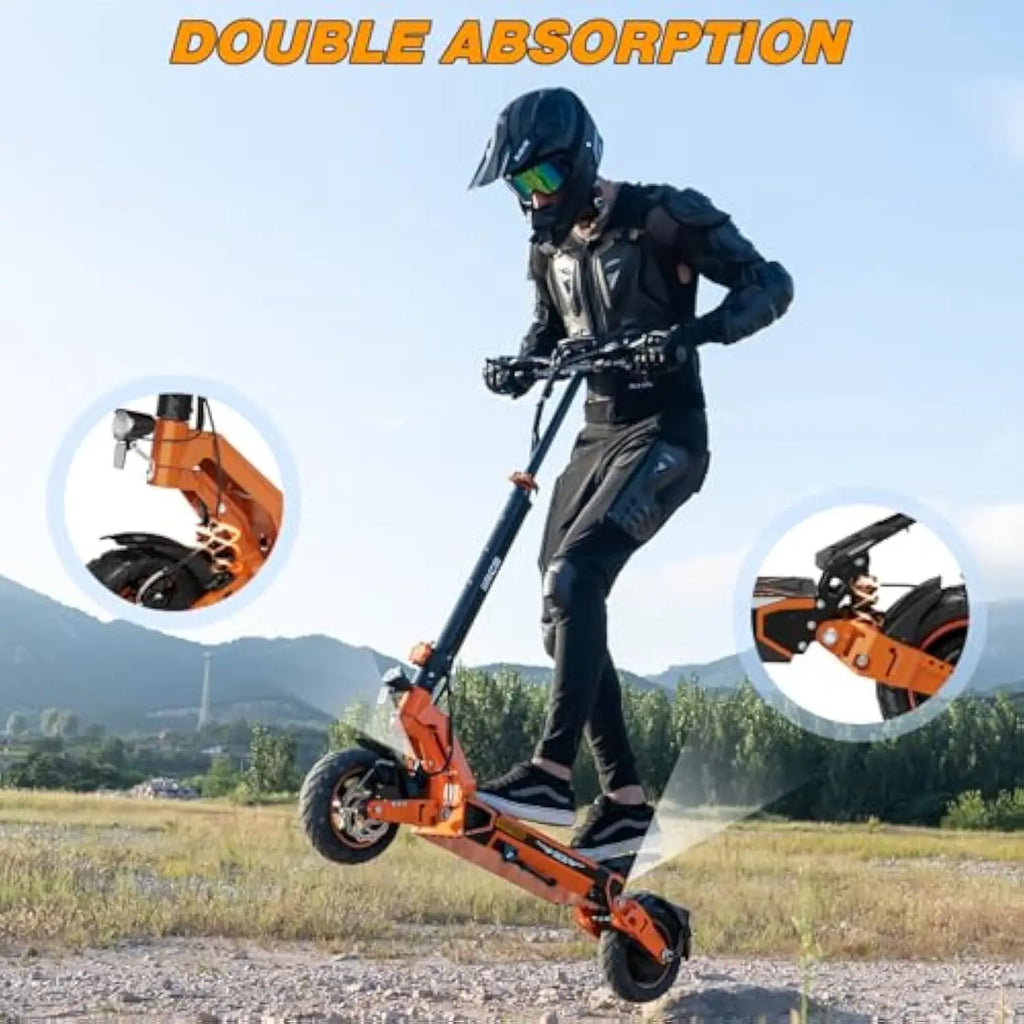 45KM/H RCB D7 App-Controlled Electric Scooter 10-Inch Foldable Unisex E-Scooter High Two-Wheel Portable Mobility CE