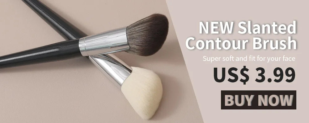 OVW Cosmetic 2/6 pcs Makeup Eye Shadow Brush Set Goat Hair Tool Ultra Soft Make Up Tapered Blender Diffuse Kit Cut Crease Brush