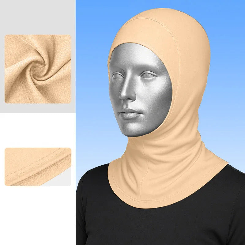 Manufacturer UPF50 + Muslim Traditional Breathable Women Headscarf Soft Milk Silk Super Elastic Quick Dry Modest Gym Wear Hijabs