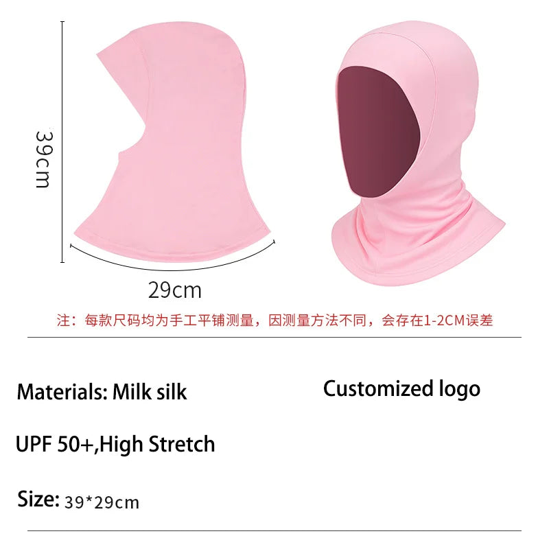 Manufacturer UPF50 + Muslim Traditional Breathable Women Headscarf Soft Milk Silk Super Elastic Quick Dry Modest Gym Wear Hijabs