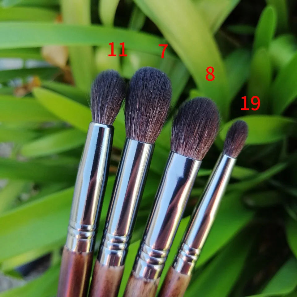 OVW Cosmetic 2/6 pcs Makeup Eye Shadow Brush Set Goat Hair Tool Ultra Soft Make Up Tapered Blender Diffuse Kit Cut Crease Brush