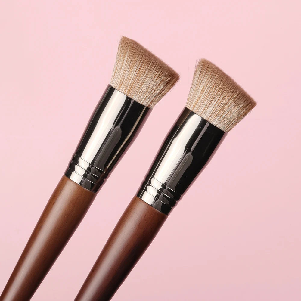 OVW Cosmetic 2/6 pcs Makeup Eye Shadow Brush Set Goat Hair Tool Ultra Soft Make Up Tapered Blender Diffuse Kit Cut Crease Brush