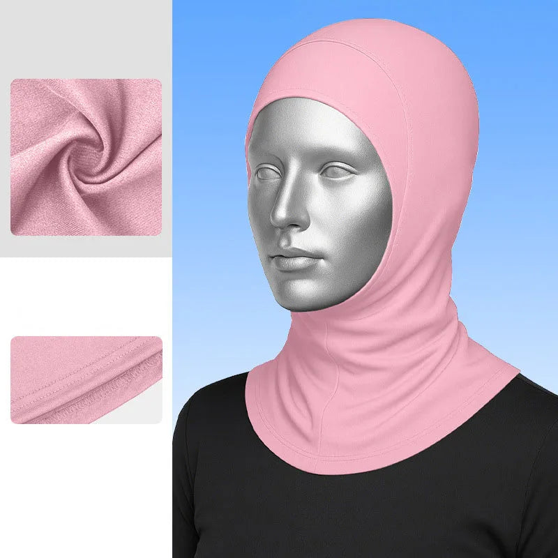 Manufacturer UPF50 + Muslim Traditional Breathable Women Headscarf Soft Milk Silk Super Elastic Quick Dry Modest Gym Wear Hijabs