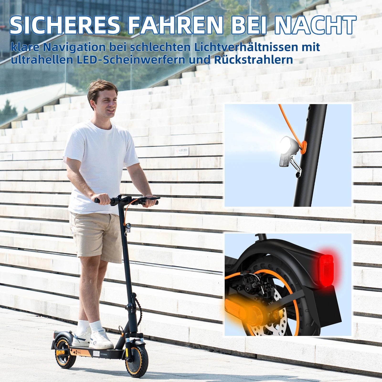 Mega Motion EV85F ABE App-Controlled Electric Scooter 8.5-Inch Foldable Unisex E-Scooter High Two-Wheel Portable Mobility CE
