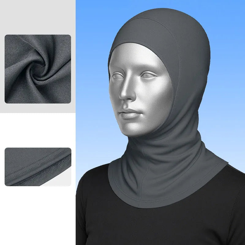 Manufacturer UPF50 + Muslim Traditional Breathable Women Headscarf Soft Milk Silk Super Elastic Quick Dry Modest Gym Wear Hijabs