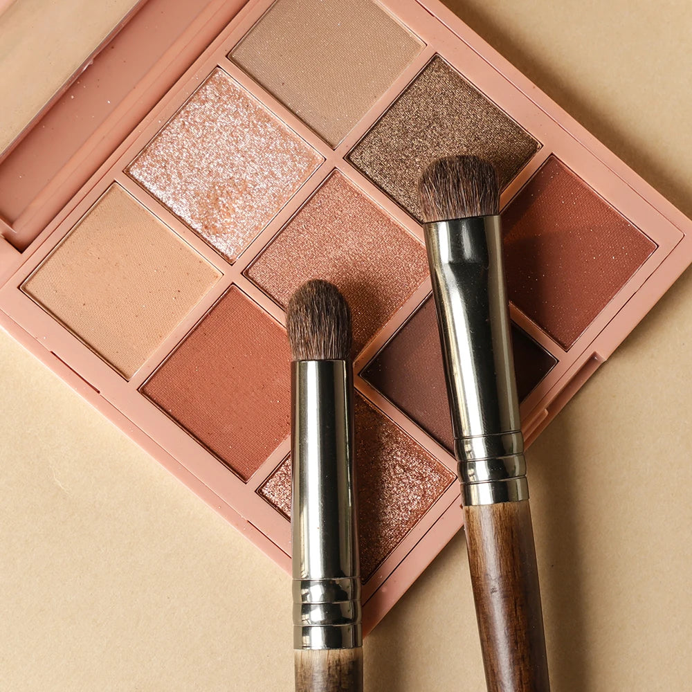 OVW Cosmetic 2/6 pcs Makeup Eye Shadow Brush Set Goat Hair Tool Ultra Soft Make Up Tapered Blender Diffuse Kit Cut Crease Brush