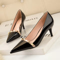 NEW Shoes Women 2026 SummerBas High Heels ic Office ladies Shoe Rivet Pumps Sexy Female Heels Fashion Retro Zapatos De Mujer