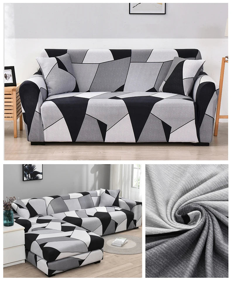 Coolazy Stretch Plaid Sofa Slipcover Elastic Sofa Covers for Living Room funda sofa Chair Couch Cover Home Decor 1/2/3/4-seater