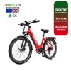 KOOLUX X3 250W for EU 500W Electric City Bike for Adults 48V/15Ah Removable Battery Aluminum Frame Electric City Bike for Urban