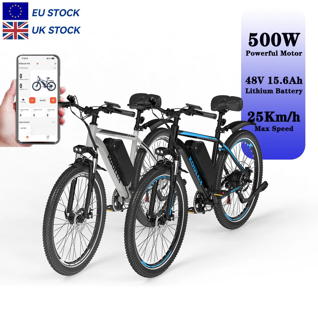 EU Warehouse  Lightweight KOOLUX X15 Electric City Bike Rear Hub Motor Riding with 15.6Ah Lithium Battery CE Certified 250W