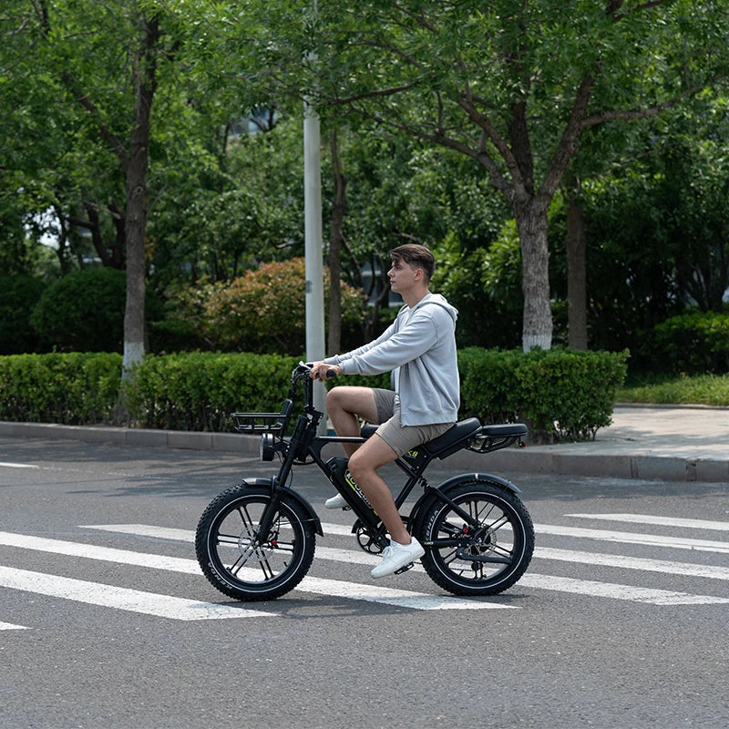 Hot Sale AU Warehouse KOOLUX X9 Wholesale 20'' Fat Tire Electric Mountain Bike 250W EU 48V 15.6Ah Full Suspension