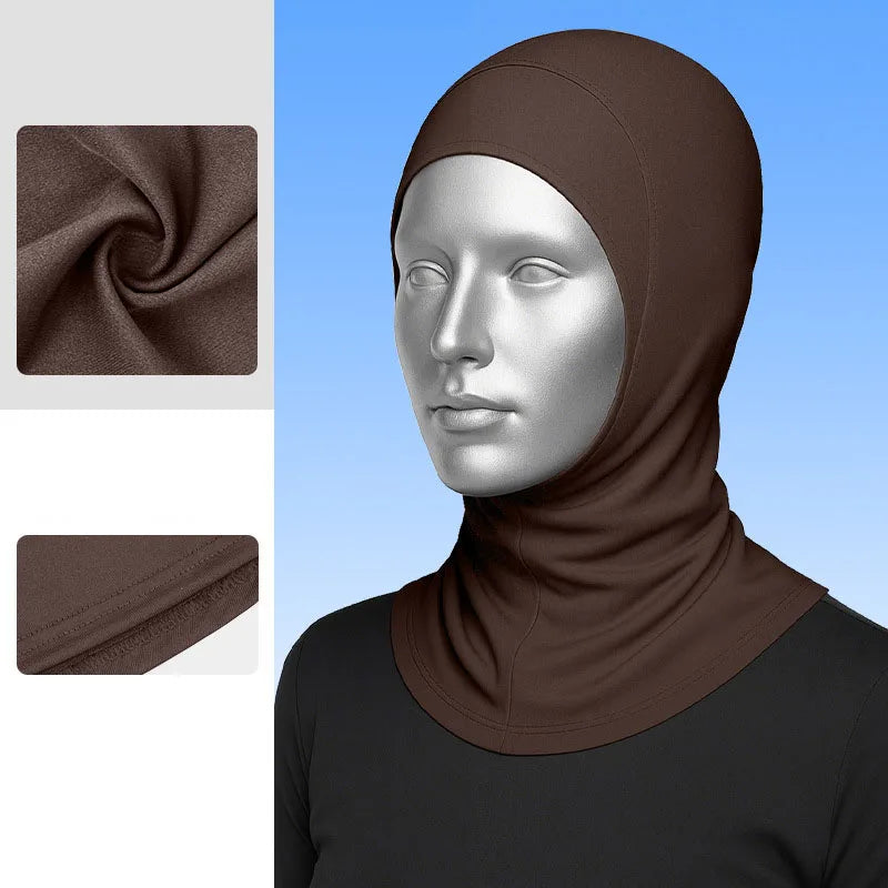 Manufacturer UPF50 + Muslim Traditional Breathable Women Headscarf Soft Milk Silk Super Elastic Quick Dry Modest Gym Wear Hijabs