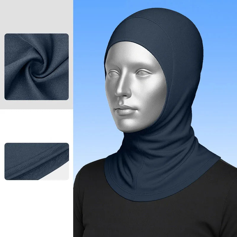 Manufacturer UPF50 + Muslim Traditional Breathable Women Headscarf Soft Milk Silk Super Elastic Quick Dry Modest Gym Wear Hijabs