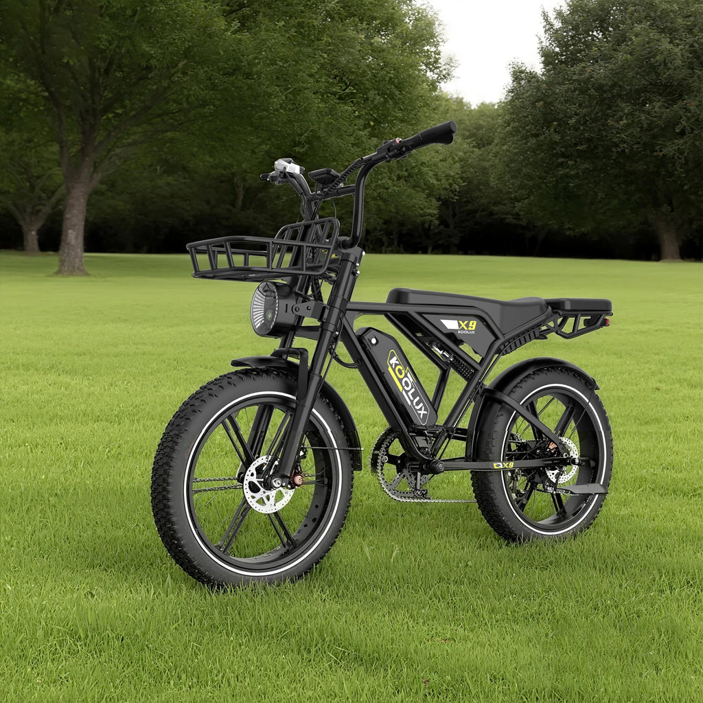 KOOLUX X9 Eu Warehouse Bike 20" Fat Tire Mountain Bike 250W Brushless Motor 7-Speed City Bike 48V Lithium Battery Adult Electric