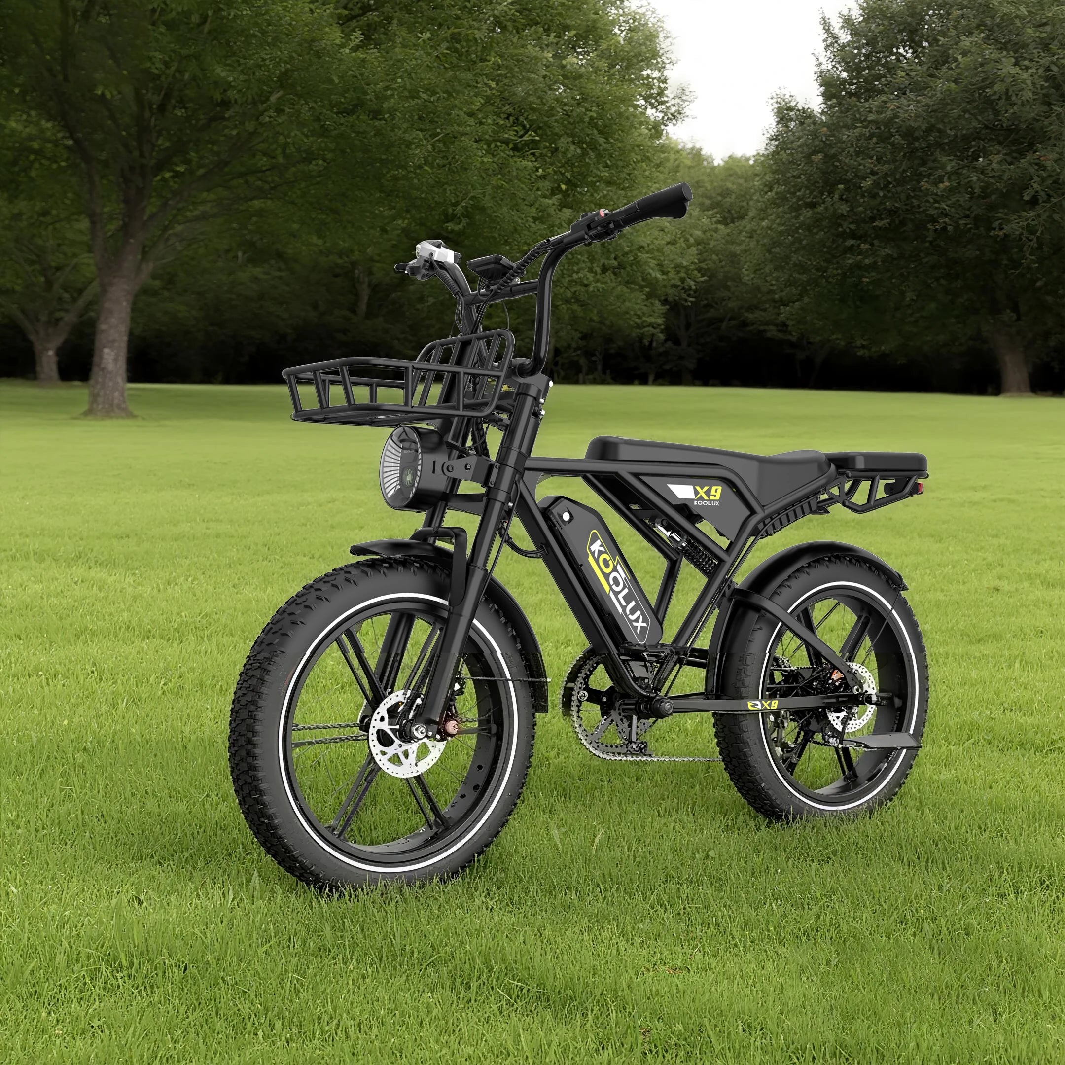KOOLUX X9 Eu Warehouse Bike 20" Fat Tire Mountain Bike 250W Brushless Motor 7-Speed City Bike 48V Lithium Battery Adult Electric