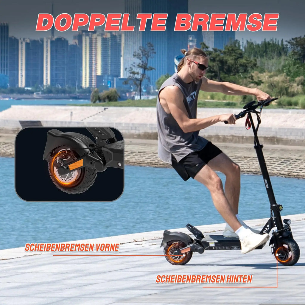 48V 27Ah Battery Foldable Design App Control Sensor LED 250W for EU 500W EURCB D5 Electric Scooter Waterproof High Portable