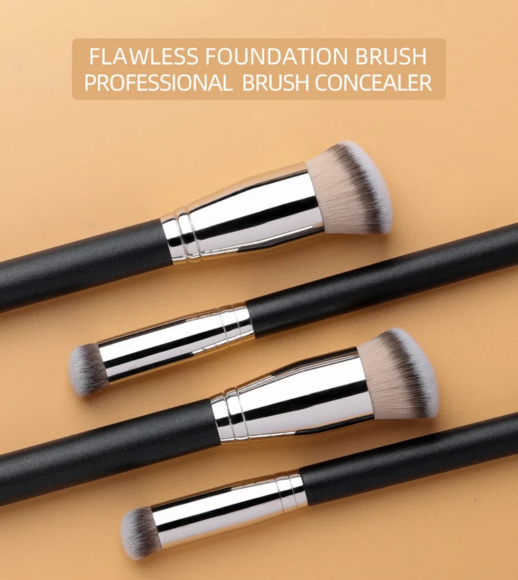 OVW Cosmetic 2/6 pcs Makeup Eye Shadow Brush Set Goat Hair Tool Ultra Soft Make Up Tapered Blender Diffuse Kit Cut Crease Brush
