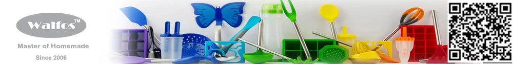 WALFOS Food Grade Non Stick Butter Cooking Silicone Spatula Set Heat Resistant Kitchen Silicone Scraper Spatulas & Mini Spatulas