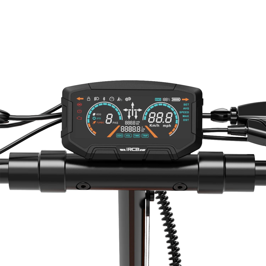 45KM/H RCB D7 App-Controlled Electric Scooter 10-Inch Foldable Unisex E-Scooter High Two-Wheel Portable Mobility CE