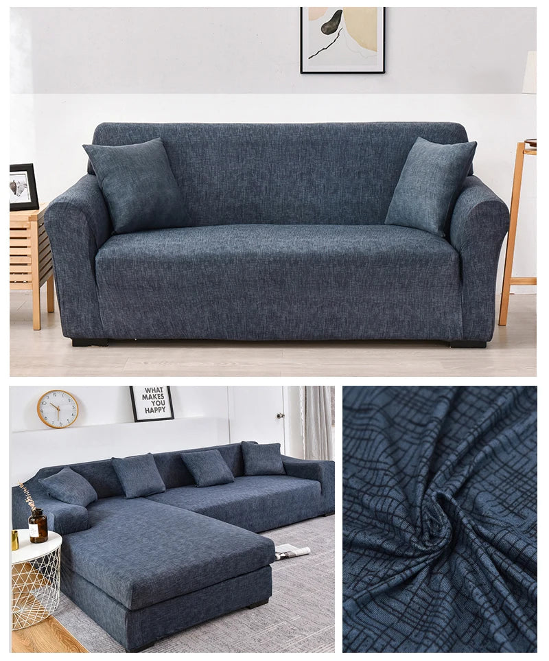 Coolazy Stretch Plaid Sofa Slipcover Elastic Sofa Covers for Living Room funda sofa Chair Couch Cover Home Decor 1/2/3/4-seater