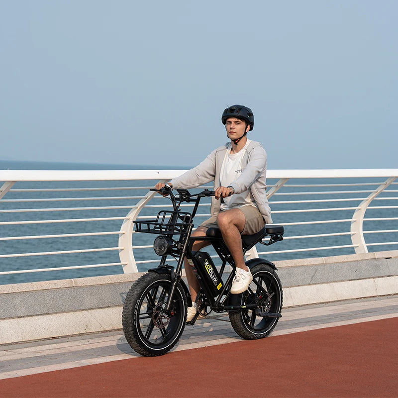 Hot Sale AU Warehouse KOOLUX X9 Wholesale 20'' Fat Tire Electric Mountain Bike 250W EU 48V 15.6Ah Full Suspension