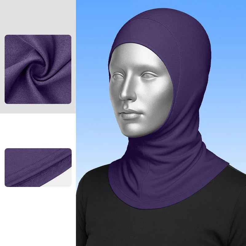 Manufacturer UPF50 + Muslim Traditional Breathable Women Headscarf Soft Milk Silk Super Elastic Quick Dry Modest Gym Wear Hijabs