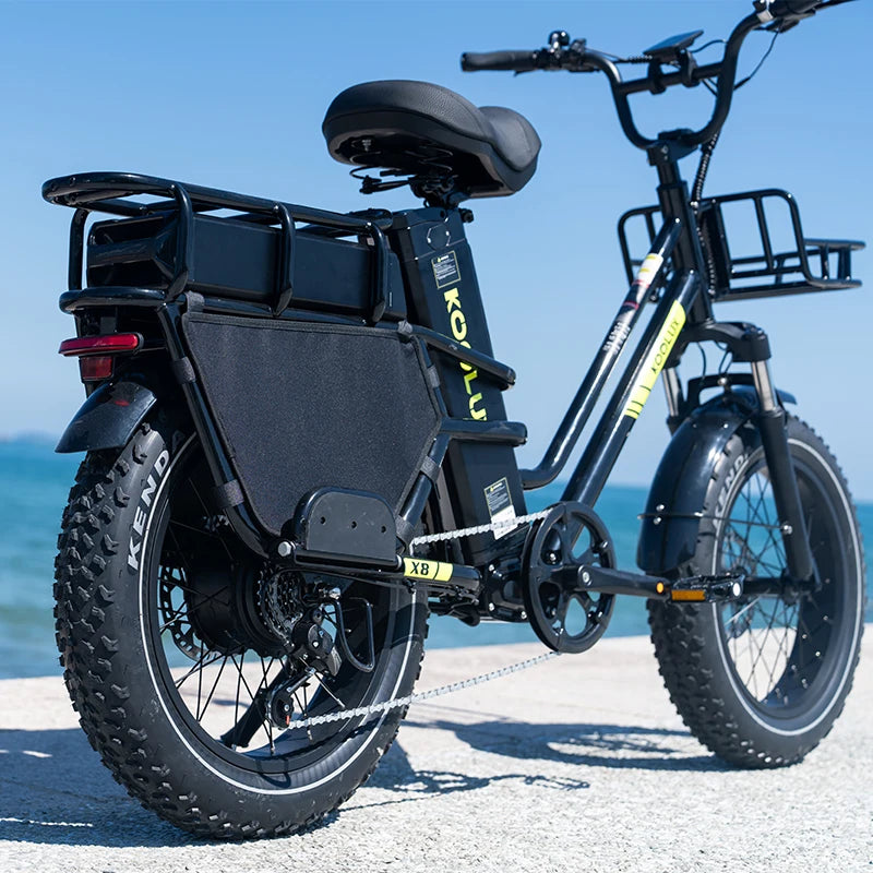 EU Warehouse KOOLUX X8 High-Performance Aluminum Alloy 7-Speed Fat Tire Cargo Bike Frame Lithium Battery 48V 65AH Long Range