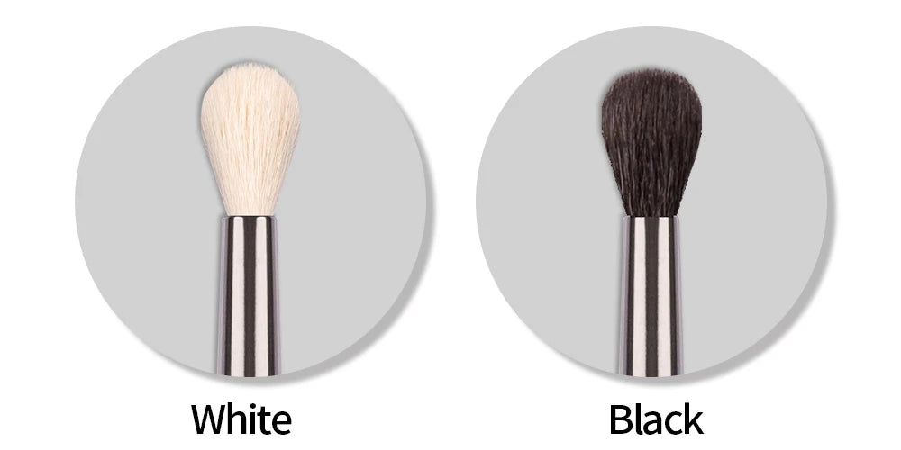OVW Cosmetic 2/6 pcs Makeup Eye Shadow Brush Set Goat Hair Tool Ultra Soft Make Up Tapered Blender Diffuse Kit Cut Crease Brush