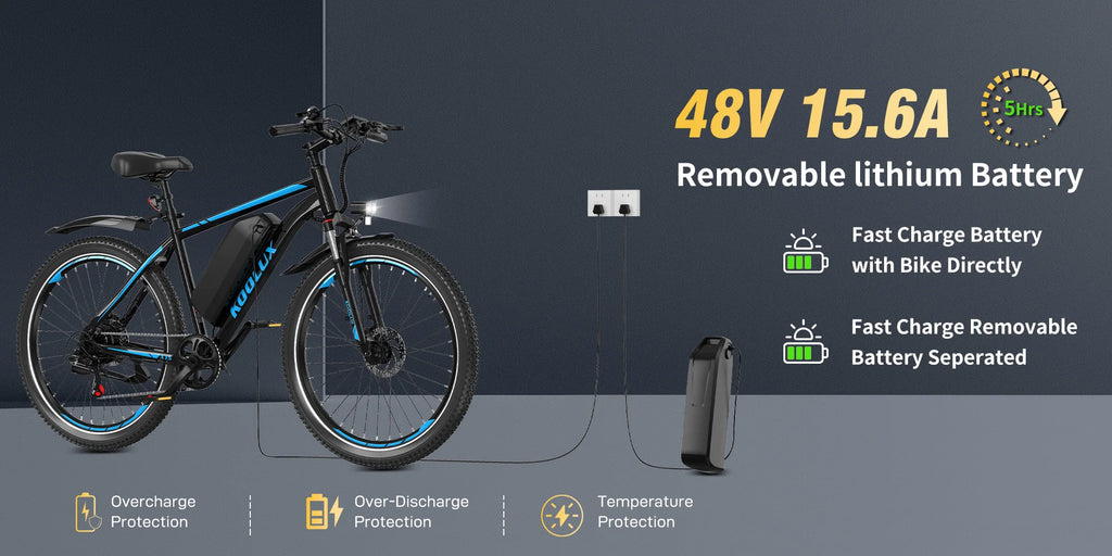 KOOLUX EU Warehouse X15 7-speed 250W for EU 15.6Ah Mountain Bike Display Screen With Powerful Lithium Battery Electric Bicycle