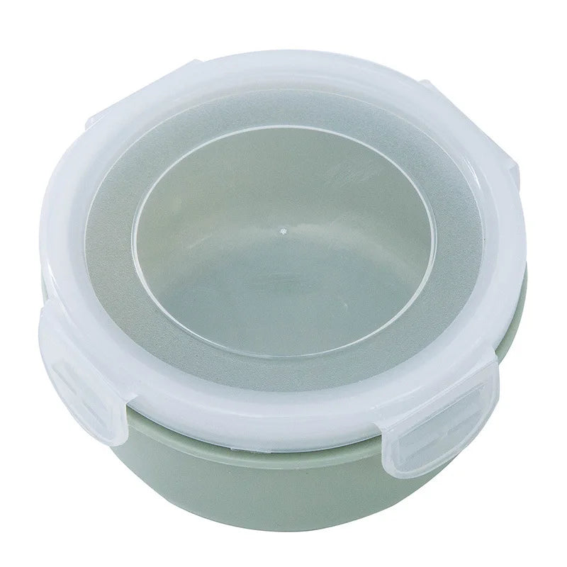 Plastic Lunch Box Bento Box Vegetables Fruit Salad Fresh-Keeping Bowl with Lid Seal Leak Proof Camping Picnic Food Storage Box