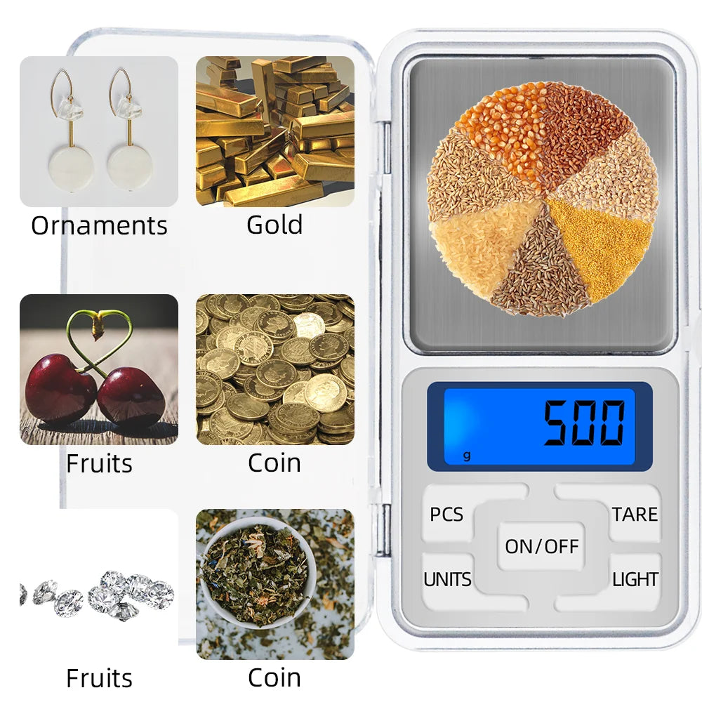 Multiple specifications Digital Scale Precision Scales Jewelry Weighing For Food Diet Postal Balance Measuring LCD Electronic