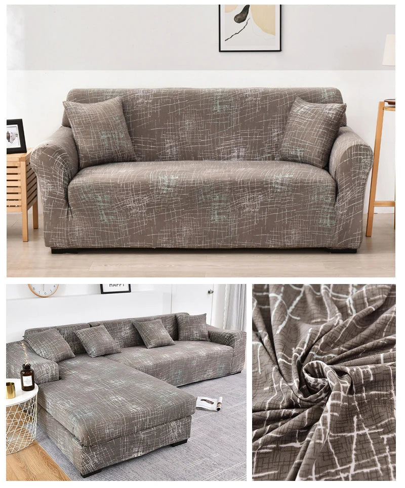 Coolazy Stretch Plaid Sofa Slipcover Elastic Sofa Covers for Living Room funda sofa Chair Couch Cover Home Decor 1/2/3/4-seater
