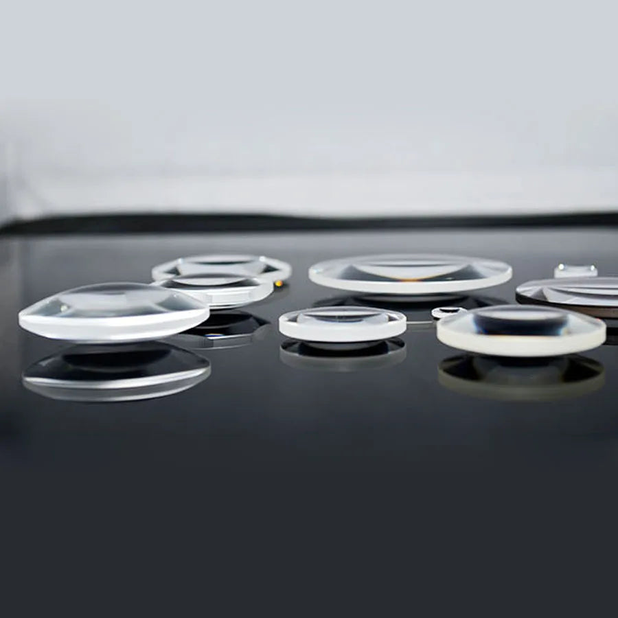 19 23 30 42 44 45 50 MM K9 Optical Glass Biconvex Lens Round Double Convex Magnifier Focal Length 20 30 40 50 100 150 200 300 MM