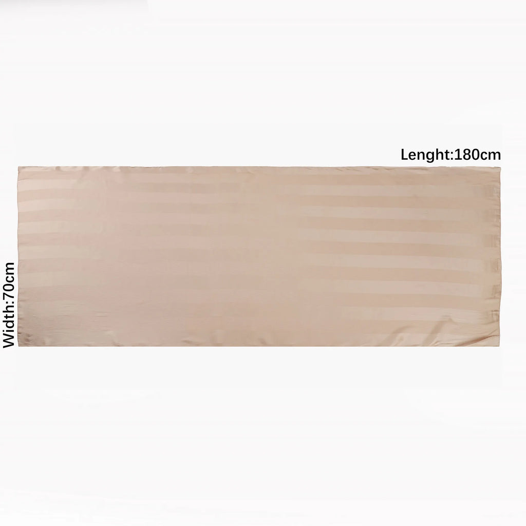 New High Quality Solid Color Soft Breathable Wide Stripe Hollow Satin Silk Scarf Muslim Women Shimmer Plain Head Scarf Hijab