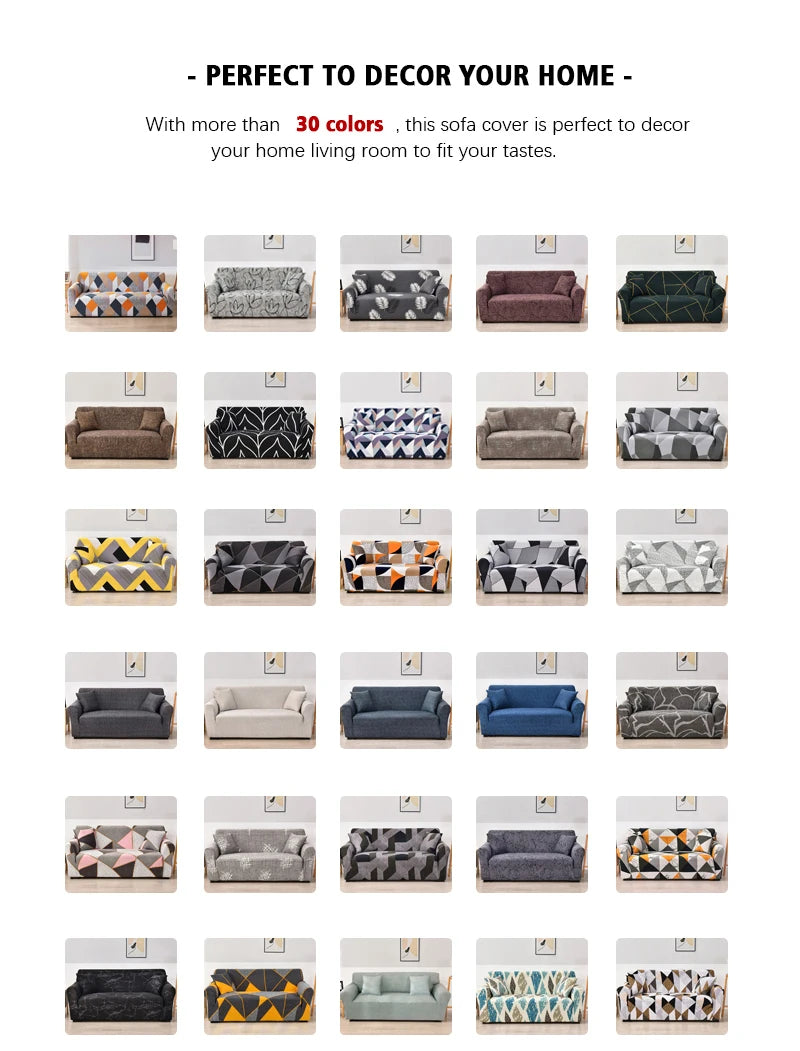 Coolazy Stretch Plaid Sofa Slipcover Elastic Sofa Covers for Living Room funda sofa Chair Couch Cover Home Decor 1/2/3/4-seater