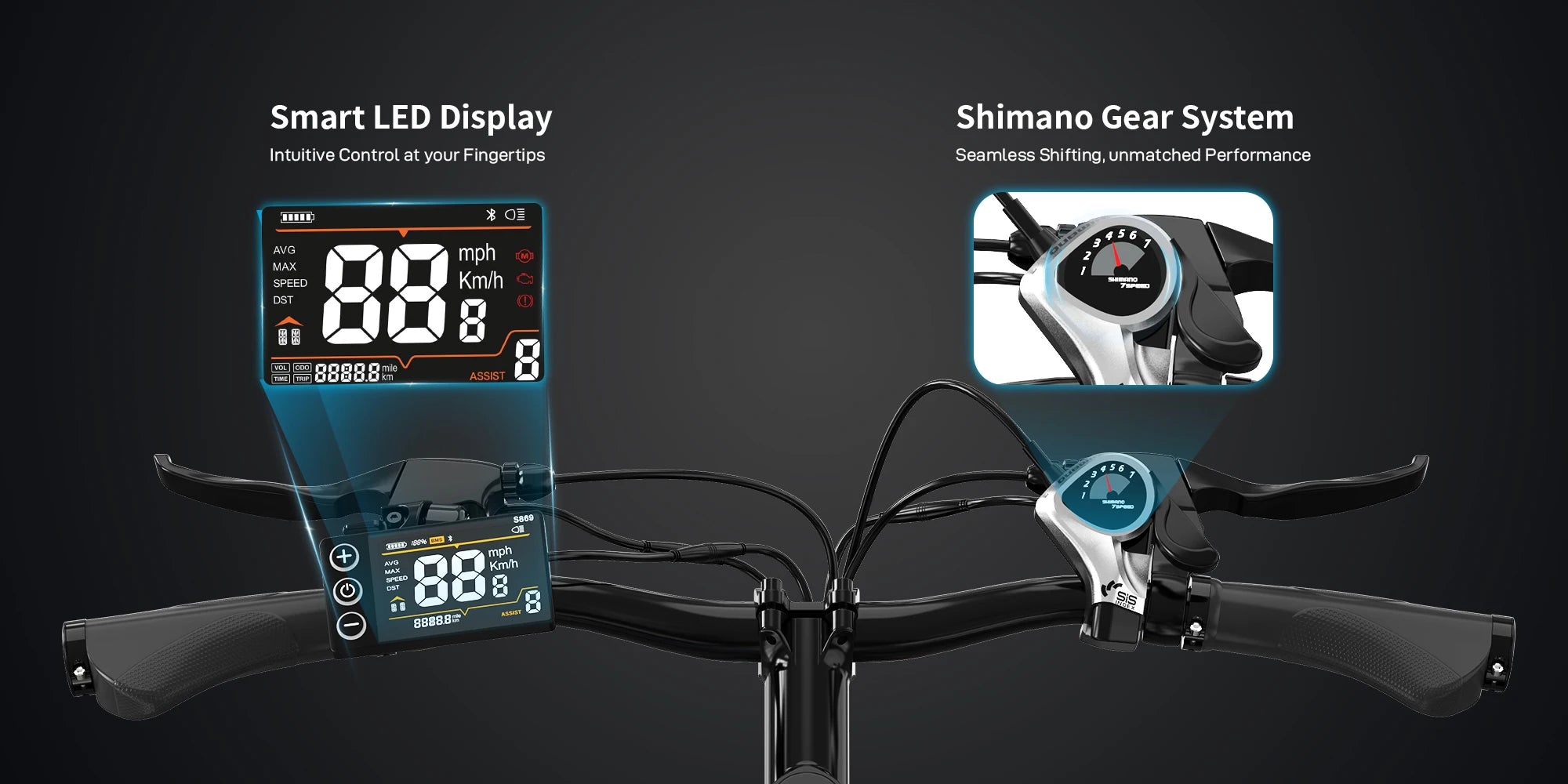 KOOLUX EU Warehouse X15 7-speed 250W for EU 15.6Ah Mountain Bike Display Screen With Powerful Lithium Battery Electric Bicycle