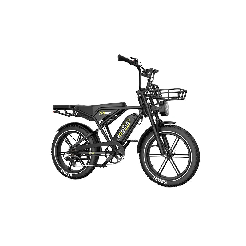 Hot Sale AU Warehouse KOOLUX X9 Wholesale 20'' Fat Tire Electric Mountain Bike 250W EU 48V 15.6Ah Full Suspension
