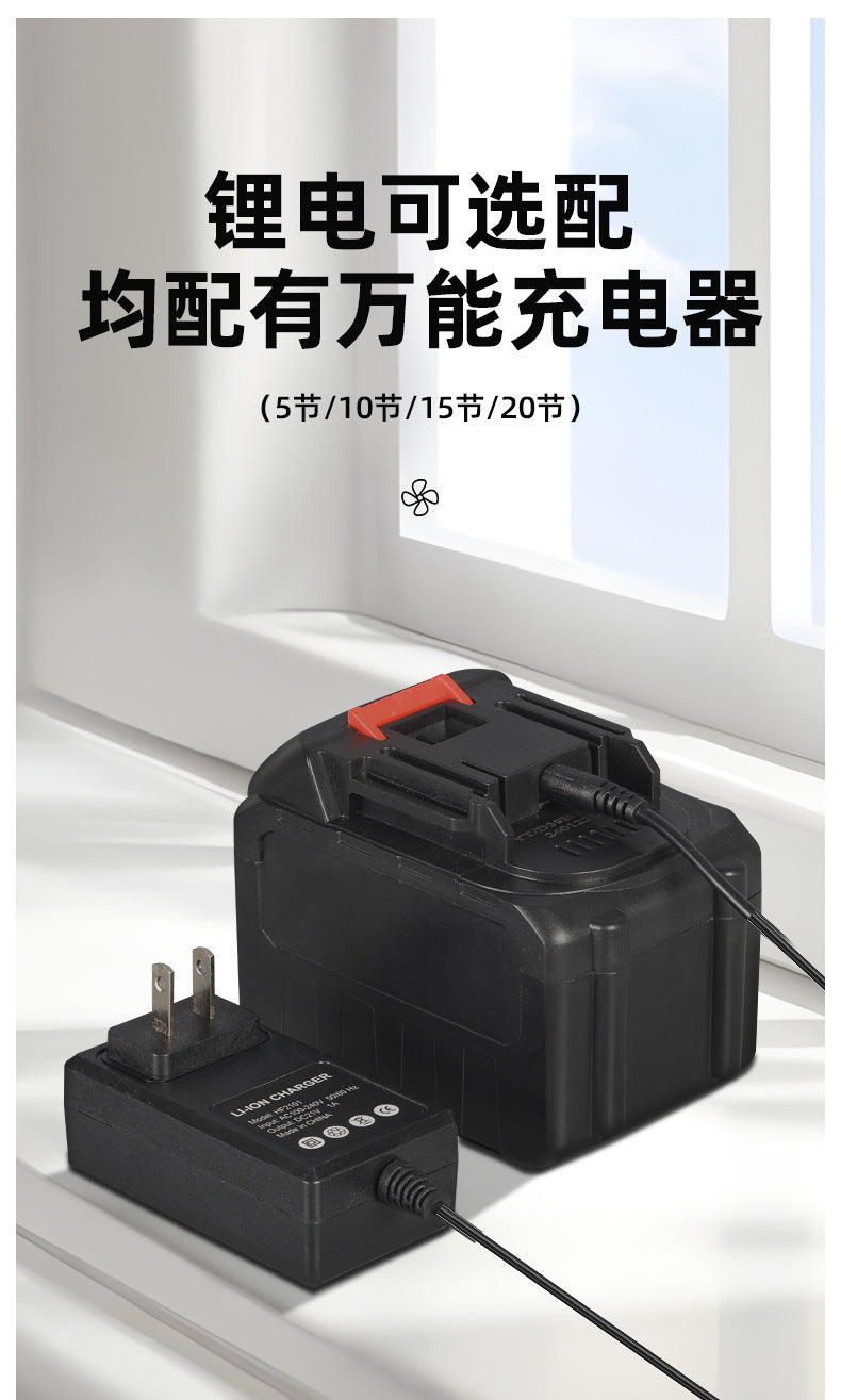 Cross-Border Trade Portable Lithium Battery Fan 8inch Metal Model for Home, Outdoor Camping, Fishing, High Air Volume