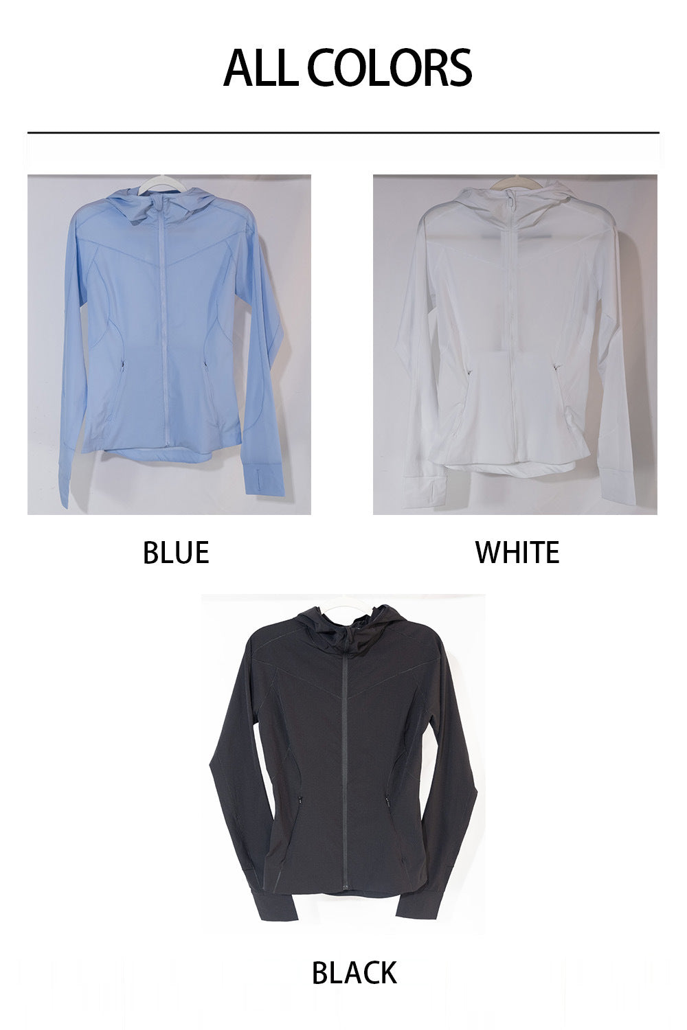 LU IUX Summer New Women's Sun Protection Suit UPF50 MIST OVER UV Protection Long Sleeve Hooded Zipper