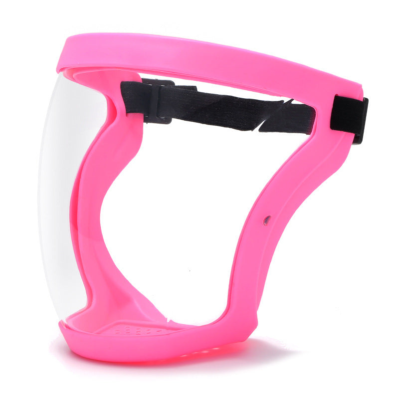Cross-Border Children's Full-Face Protection New Style Girls' Plastic Spherical Face Shield Round Goggles to Protect Boys' Glasses