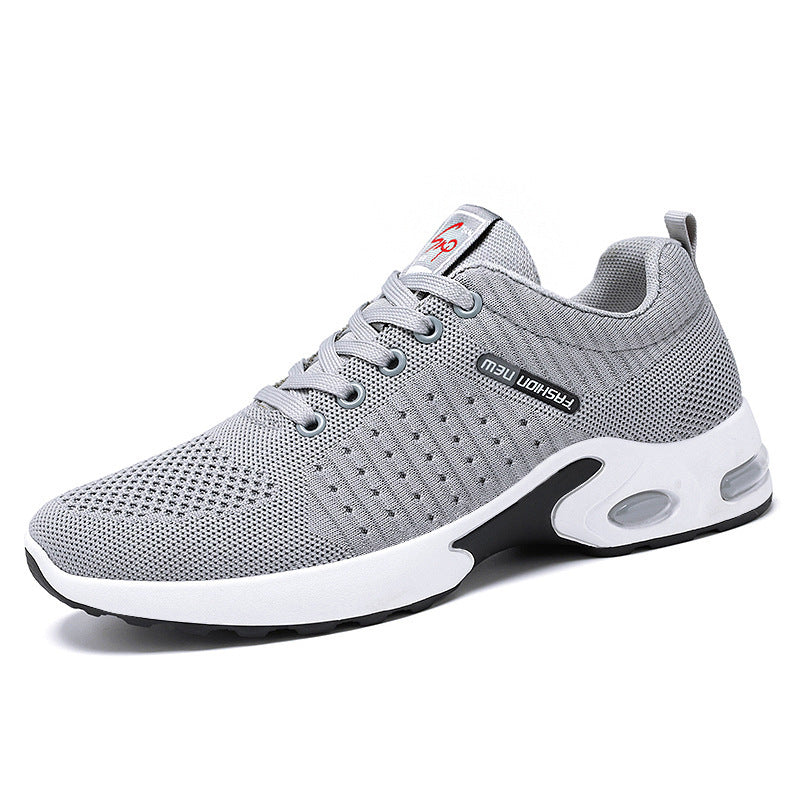 Men's Sneakers 2026 Export Shoes Men's Breathable Lace-Up Running Shoes Korean Style Lightweight Casual Men's Shoes Breathable and Lightweight