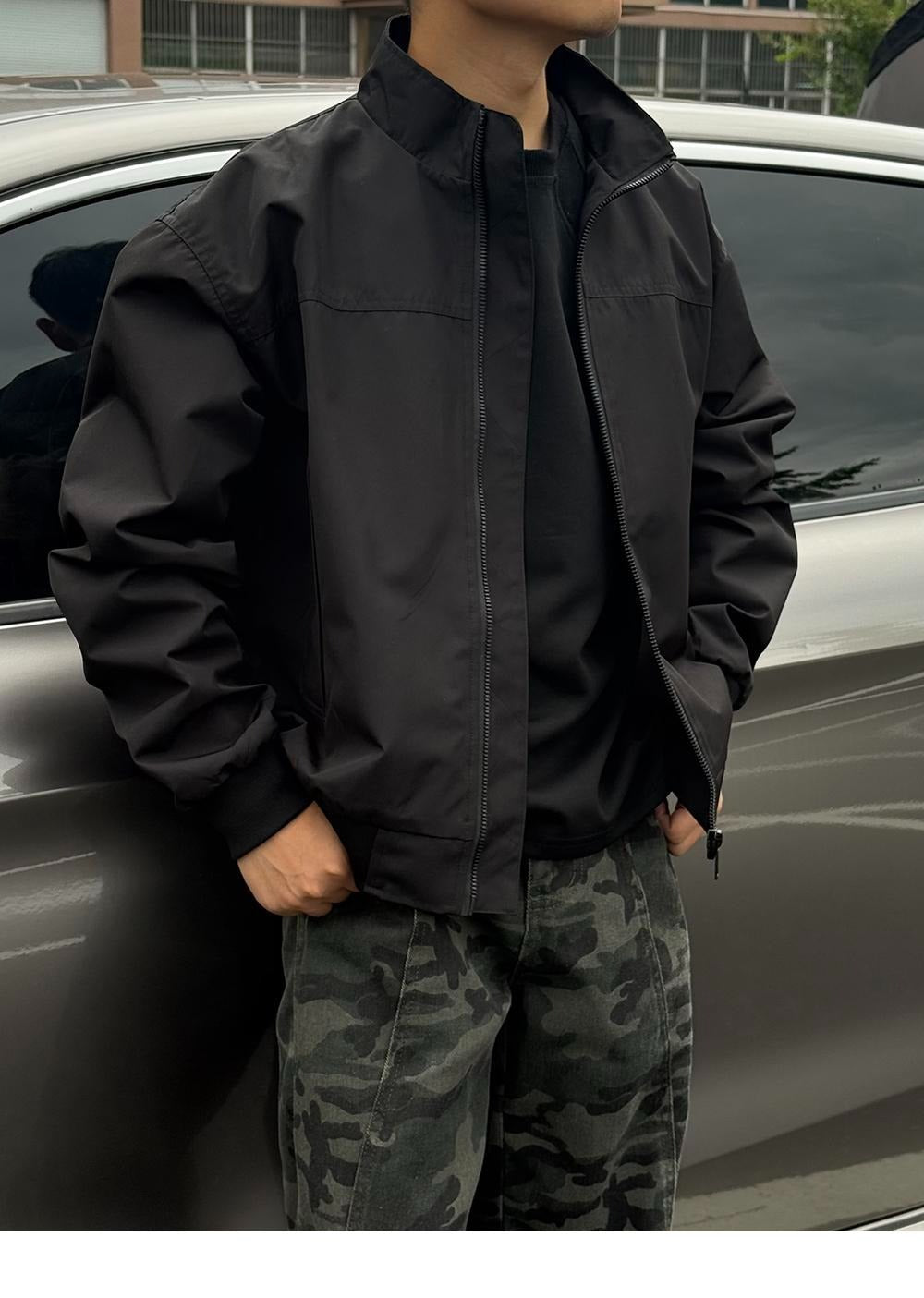American Coach Jacket Men's Spring and Autum High Street Vibe Trendy Brand Stand Collar Outdoor Workwear Sports Pilot Jacket